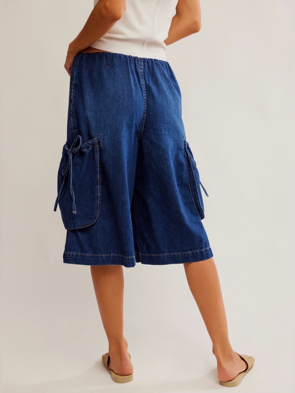 Free People We The Free Marty Crop Cargo Jeans, exaggerated bermuda - Picture 2 of 10